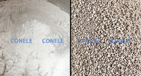 氧化鋁造粒前后對比 氧化鋁造粒前后對比